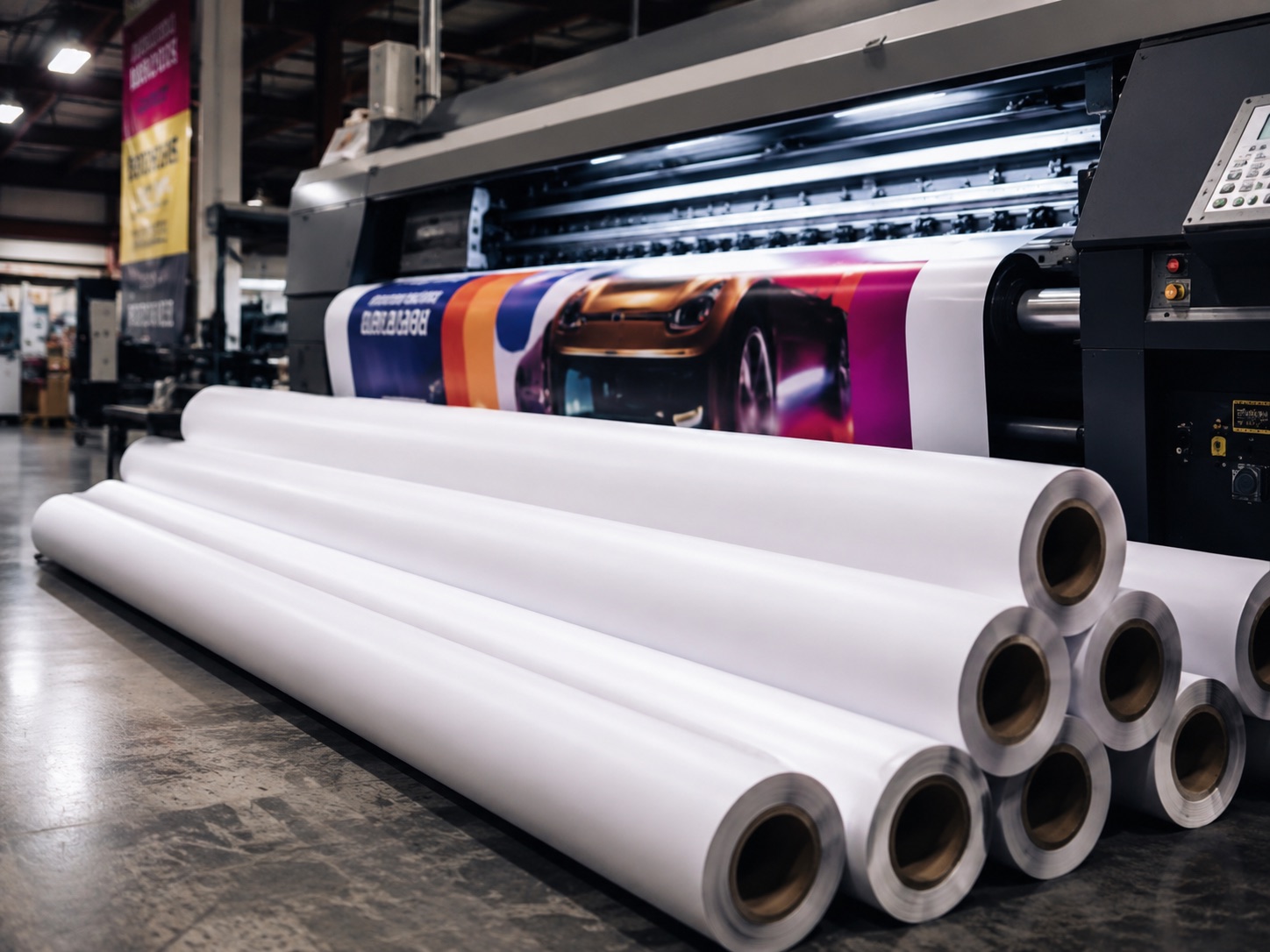 Large format printing production